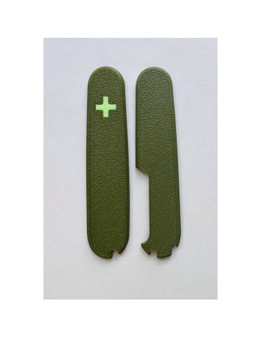 Cubiertas de Reemplazo Victorinox 91mm Verde Militar con Palillo y Pinzas