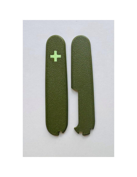 Cubiertas de Reemplazo Victorinox 91mm Verde Militar con Palillo y Pinzas
