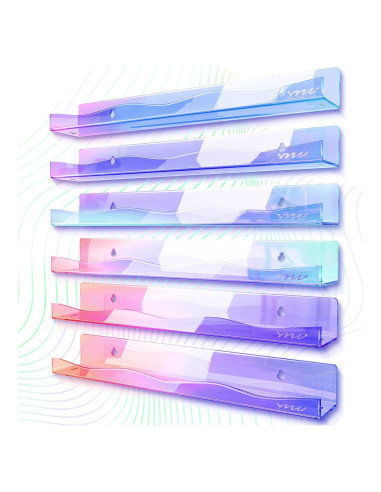 Estantes de Esmalte de Uñas Acrílico Iridiscente YMVV 6 Piezas