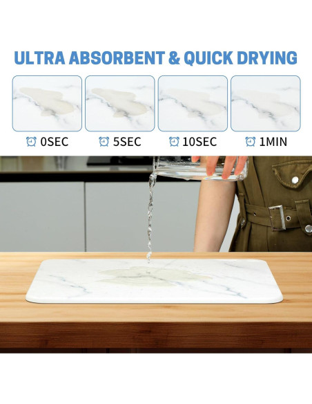 Alfombrilla de Secado Rápido LISUMP 40.6x30.5cm Diatomácea Alfombrilla de Secado Rápido LISUMP 40.6x30.5cm Diatomácea