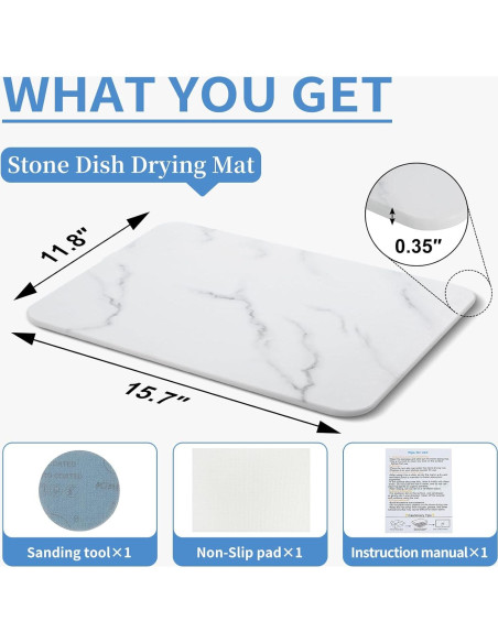 Alfombrilla de Secado Rápido LISUMP 40.6x30.5cm Diatomácea Alfombrilla de Secado Rápido LISUMP 40.6x30.5cm Diatomácea