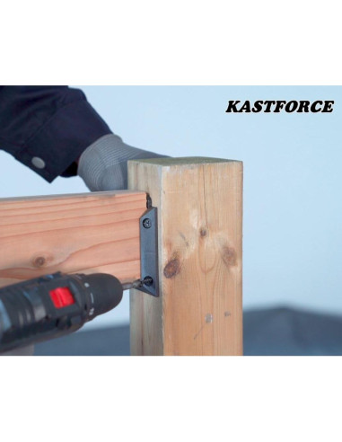 20 Soportes de Barandilla KASTFORCE KF4013 con 160 Tornillos