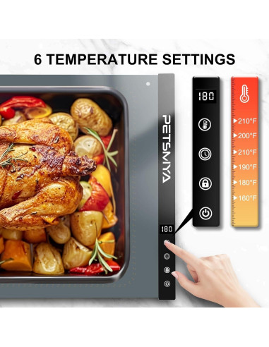 Alfombrilla Calentadora de Comida PETSMYA Gris 60x40cm 300W