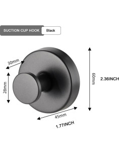 Soporte para Corona con Ventosa MrAthlet Negro 6.8 kg 2