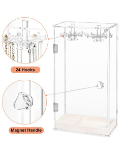 Soporte para Collares Jenseits Acrílico Transparente 24 Ganchos 2