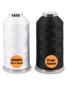 Hilos de Bordar Poliester 5000M - Nuevos Hilos Brothreads - 2 Carretes