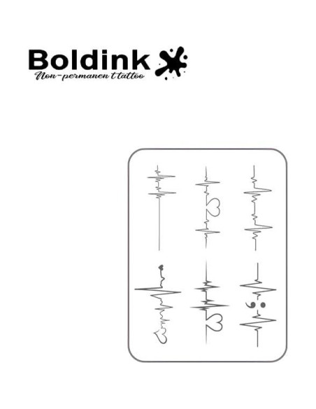 Tatuajes Semipermanentes Boldink Electrocardiograma 7-14 Días