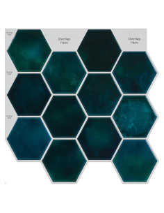 Azulejos Autoadhesivos CRE8TIVE 30.48x30.48cm Verde Esmeralda