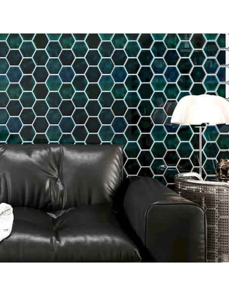 Azulejos Autoadhesivos CRE8TIVE 30.48x30.48cm Verde Esmeralda Azulejos Autoadhesivos CRE8TIVE 30.48x30.48cm Verde Esmeralda