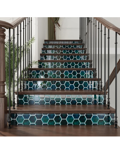 Azulejos Autoadhesivos CRE8TIVE 30.48x30.48cm Verde Esmeralda