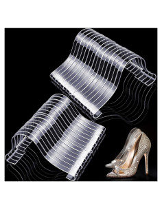 Soporte de Exhibición de Zapatos Acrílico Patelai 20 Pcs 22x12cm