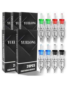 Agujas de Tatuaje Yuelong 100pcs Variadas Estériles