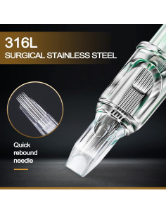 Agujas de Tatuaje Yuelong 100pcs Variadas Estériles 2