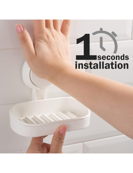 Soporte para Jabón LEVERLOC con Ventosa - Ducha y Baño