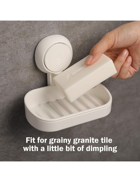 Soporte para Jabón LEVERLOC con Ventosa - Ducha y Baño