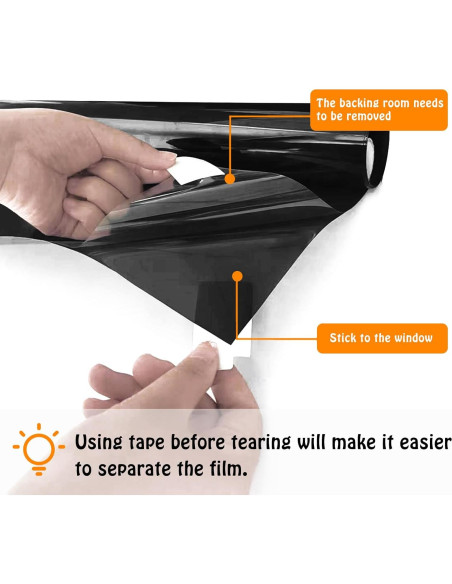 Película de Ventana ConCus-T 30x200 cm Anti UV y Privacidad