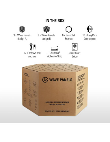 Paneles Acústicos Elgato Wave - Set de 6 Azul, Doble Densidad