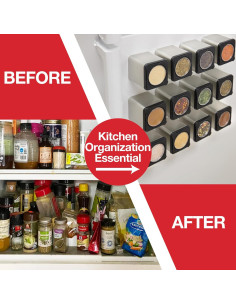 Juego de 3 Tarros Magnéticos para Especias Good Cooking 2