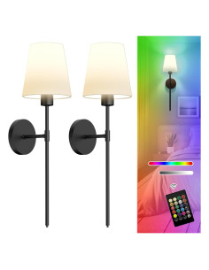 Juego de Apliques de Pared Inalámbricos Lightania 2 Unidades