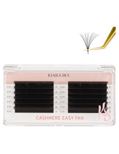 Extensiones de Pestañas Kiara Sky Cashmere Easy Fan 8mm Negro