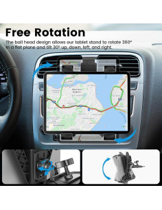 Soporte Universal para Tablet en Slot de CD OHLPRO 7-11" 2