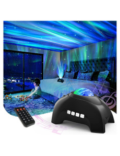 Proyector de Auroras Boreales AIRIVO HJ-09, Luz Nocturna 3 en 1