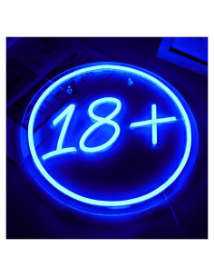 Luz de Neón 18+ Junbige 30.5x30.5cm USB Colgante