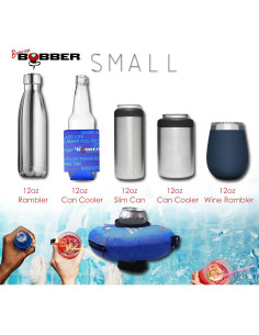 Flotador de Bebidas Azul Human Bobber - Soporte Inflable 0.35L 2