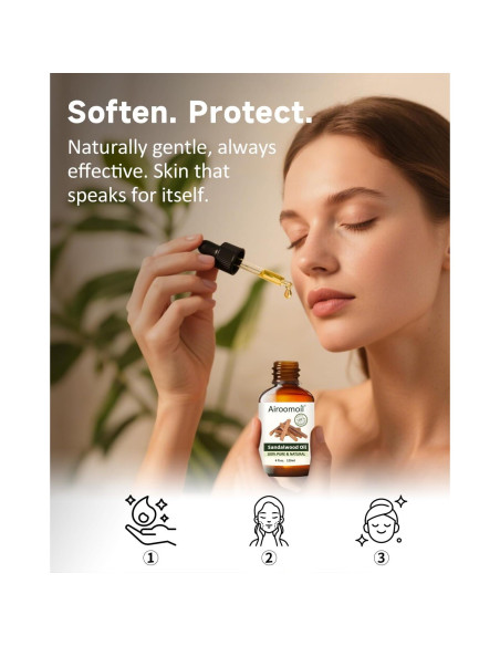 Aceite Esencial de Sándalo Airoomoil 120ml - Aromaterapia y Cuidado de la Piel