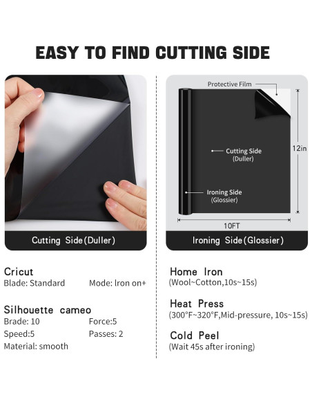 Vinilo de Transferencia de Calor SYCYKA Negro 30.48 cm x 3.05 m