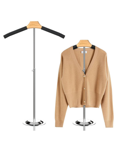 Soporte de Exhibición de Ropa Ajustable Hanvate 46.5-79 cm