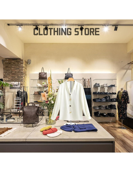 Soporte de Exhibición de Ropa Ajustable Hanvate 46.5-79 cm