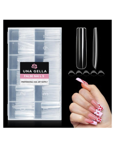 Consejos de Uñas de Gel Cuadrados XXL 216 PCS UNA GELLA