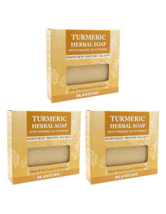 Jabón en Barra Plantlife Cúrcuma 127g - Hidratante y Calmante