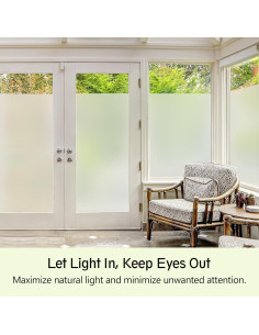 Película de Privacidad para Ventanas LOHOMEVE Esmerilada 43.9x4m 2