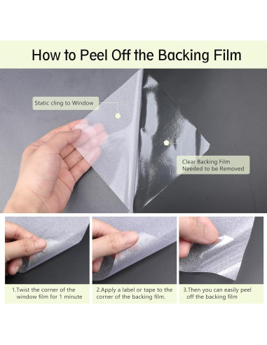 Película de Privacidad para Ventanas LOHOMEVE Esmerilada 43.9x4m