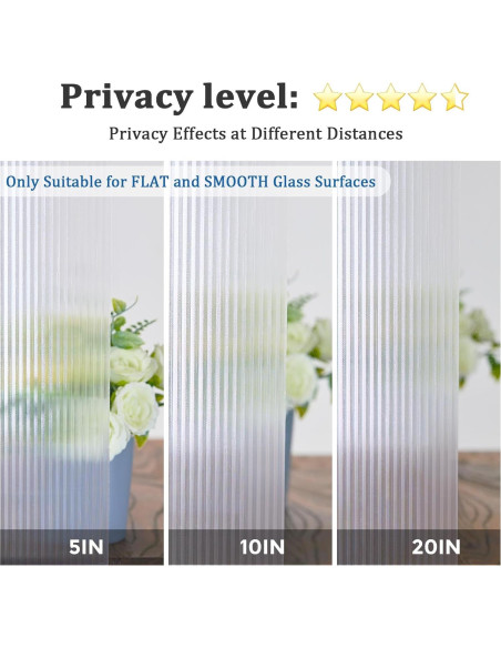 Película de Privacidad Windimiley 44.5x200 cm Vinilo Opaco