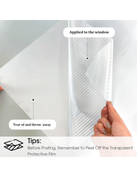 Película de Privacidad Windimiley 44.5x200 cm Vinilo Opaco