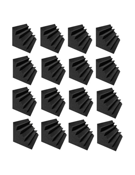 Paneles Acústicos ZHOJEREL 30x30x30 cm 16 Paquetes Negro