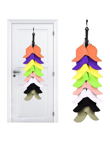 Soporte Organizador de Gorras NOASUNG con 16 Clips Acero Inoxidable
