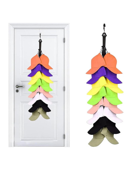 Soporte Organizador de Gorras NOASUNG con 16 Clips Acero Inoxidable