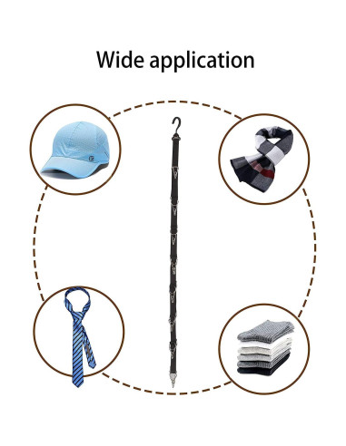Soporte Organizador de Gorras NOASUNG con 16 Clips Acero Inoxidable