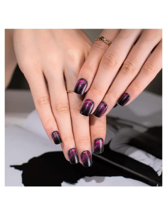 Uñas de Gel Presionadas Ojo de Gato GXOIPNS - 24 Pcs