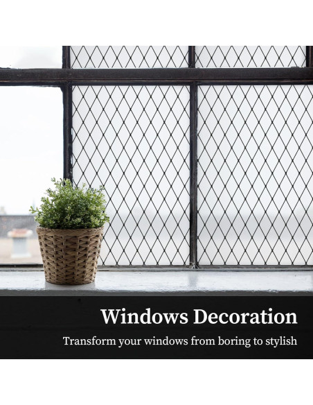 Película para Ventanas FEOMOS 43.9x199.9 cm Tinte Esmerilado Negro