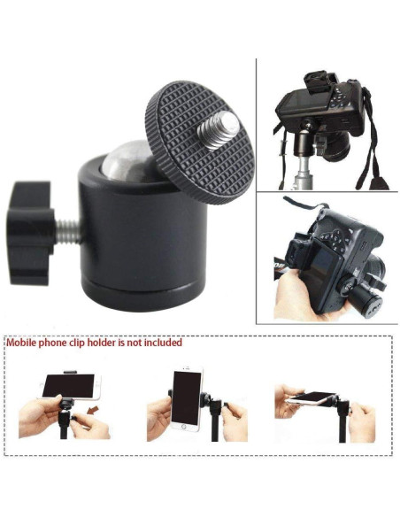 Cabezal de Bola Mini Trípode EXMAX 360 para Cámara DSLR