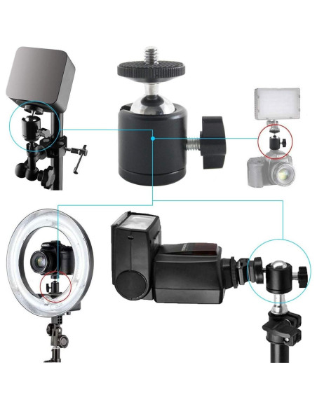 Cabezal de Bola Mini Trípode EXMAX 360 para Cámara DSLR