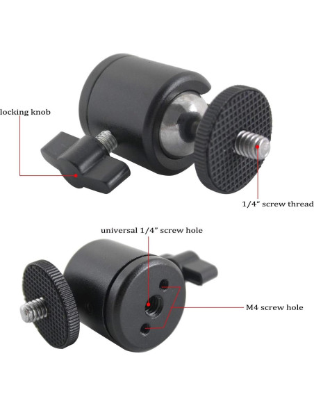 Cabezal de Bola Mini Trípode EXMAX 360 para Cámara DSLR