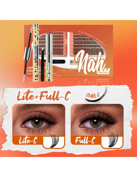 Kit de Extensiones de Pestañas LANKIZ Muse C 280 pcs DIY