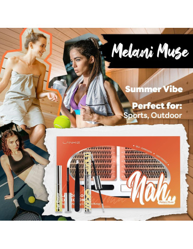 Kit de Extensiones de Pestañas LANKIZ Muse C 280 pcs DIY