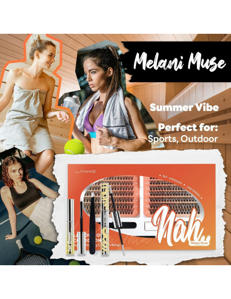 Kit de Extensiones de Pestañas LANKIZ Muse C 280 pcs DIY